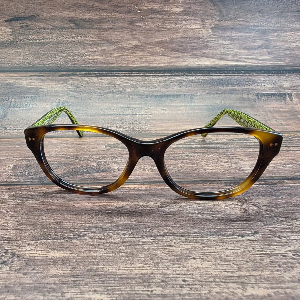 Coach HC 6029 Susie Tortoise Lime Green Signature Logo Eyeglass Frames 51-17-135